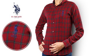 شومیز زنانه چهارخانه POLO