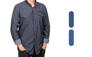 پیراهن طرح جین آستین بلند Polo