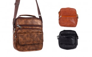 کیف دوشی مردانه طرح LACOSTE