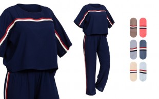 کراپ شلوار زنانه طرح Tommy