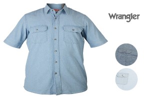 پیراهن جین قواره دار مردانه Wrangler