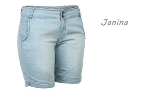 شلوارک جین سایزبزرگ زنانه Janina