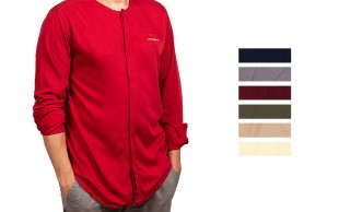 پیراهن مردانه یقه گرد طرح LV