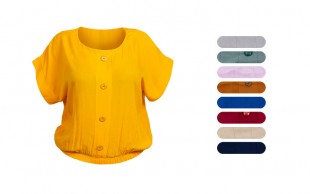 کراپ نخی دکمه‌دار کد14276