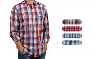 پیراهن چهارخانه Blue Star