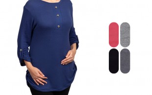 بلوز آستین سه ربع زنانه