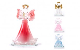 مجسمه شیشه ای فرشته بالدار