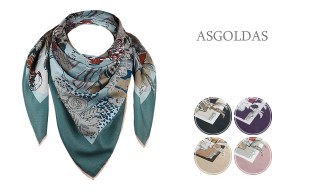 روسری قواره دار ASGOLDAS طرح Dior
