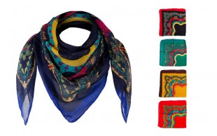 روسری نخی طرحدار