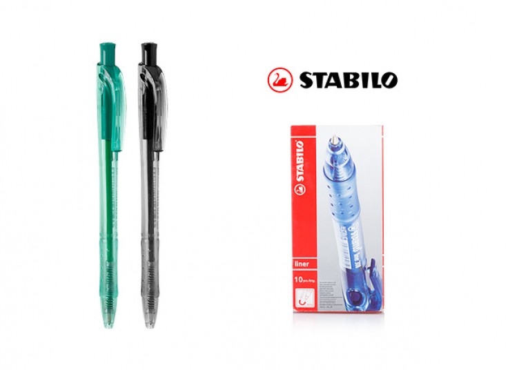 پکیج 10تایی خودکار STABILO مدل Liner