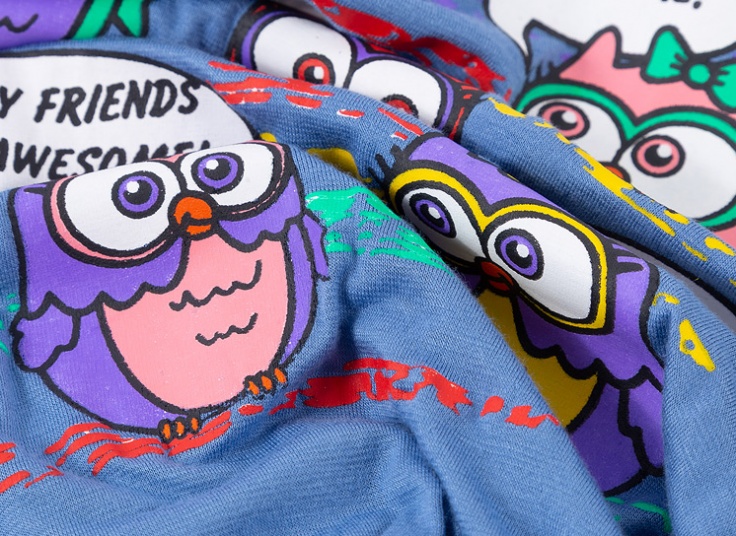 ست تاپ و شلوار طرح جغد