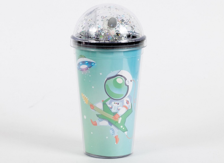 لیوان اسموتی چراغ دار گلکسی