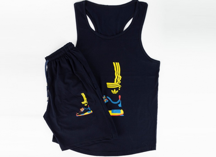 ست رکابی شلوارک مردانه Adidas