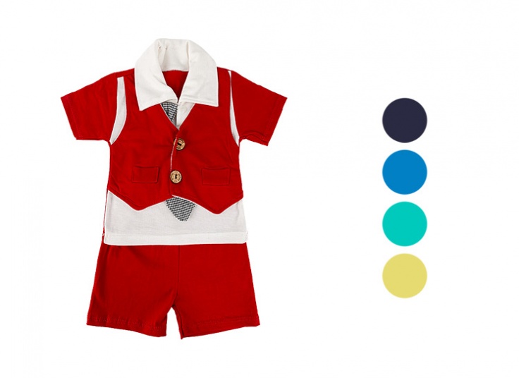 تیشرت و شلوارک کراوات‌دار