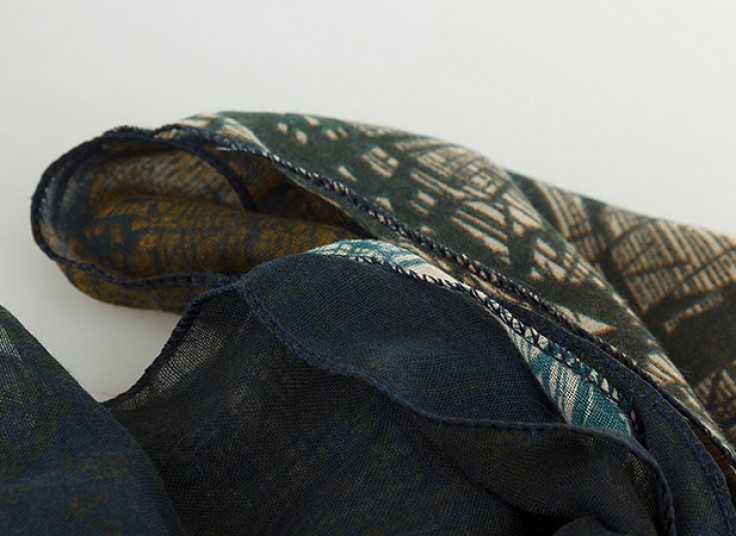 شال نخی دو رنگ