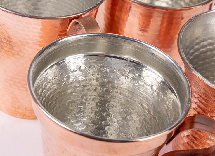 انواع ظروف مسی چکش کاری شده