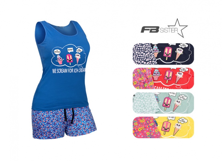 تاپ شورتک طرح بستنی FB Sister