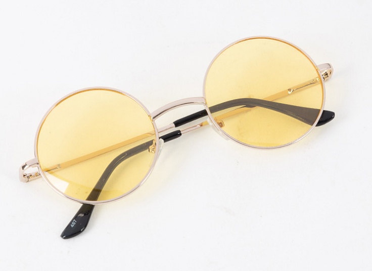 عینک فریم گرد رنگی