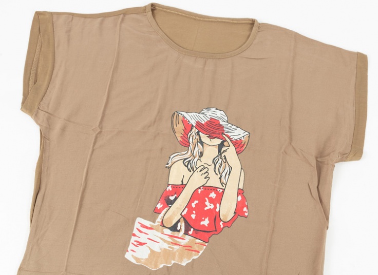 تیشرت زنانه چاپدار