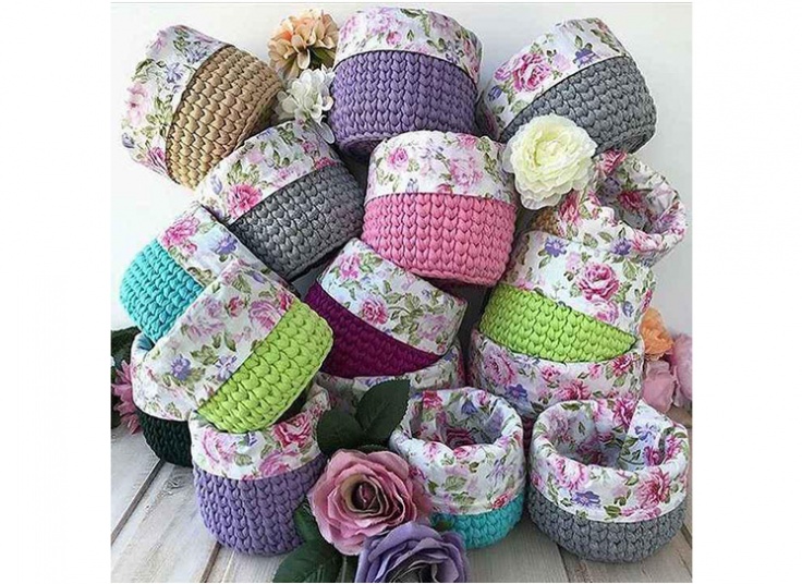 ورکشاپ بافت سبد های تریکو در موسسه هنر ماندگار پارسی