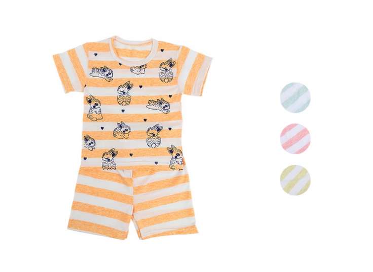 تیشرت و شلوارک راه‌ راه بچگانه