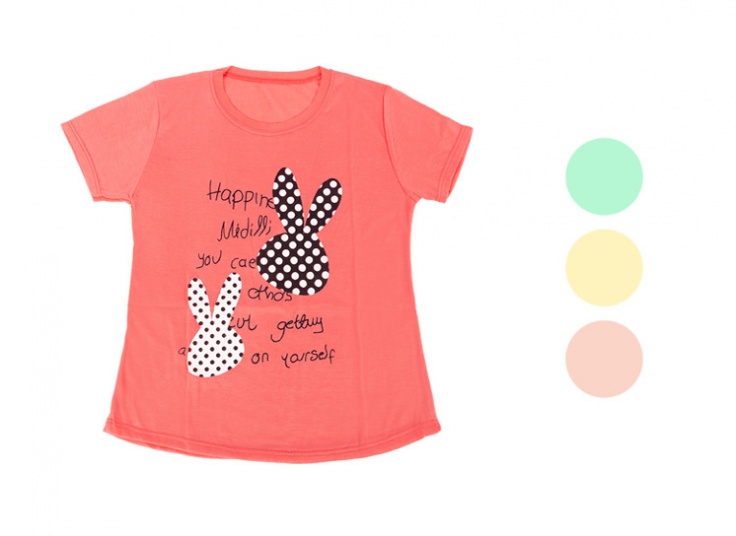 تیشرت دخترانه طرح خرگوش