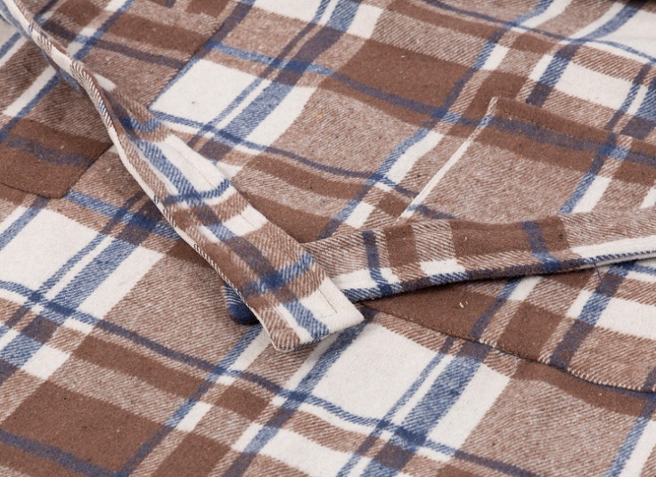 کفتان پشمی چهارخانه زنانه