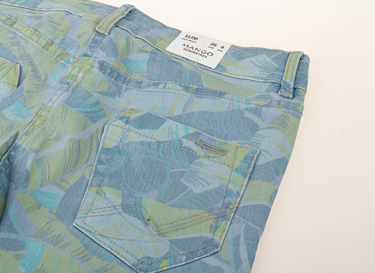 شلوار جین زنانه طرحدار MANGO