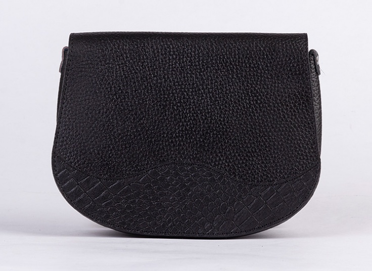 کیف دوشی چرم طبیعی زنانه Saddle