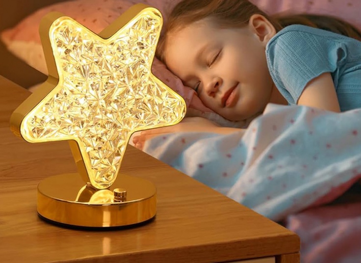 آباژور شارژی مدل کریستالی