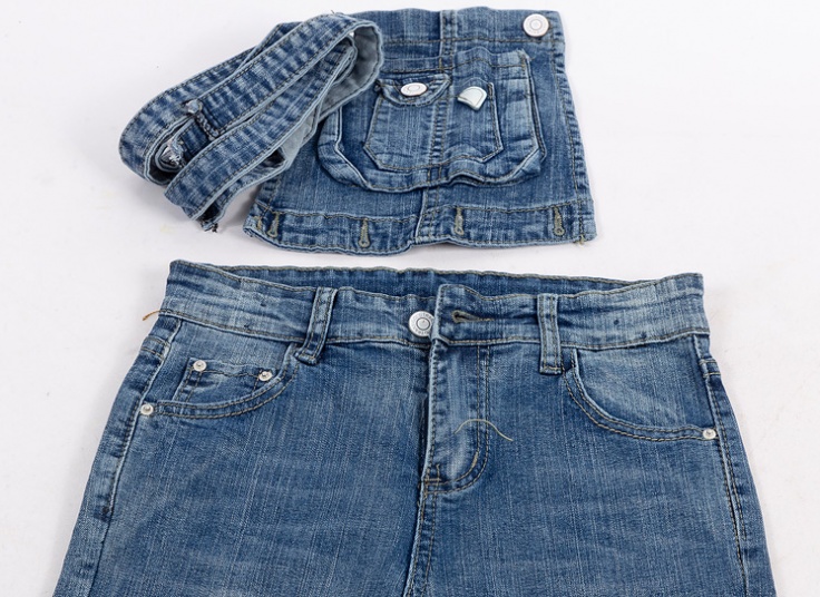 شلوار پیشبندی دخترانه XDG Jeans