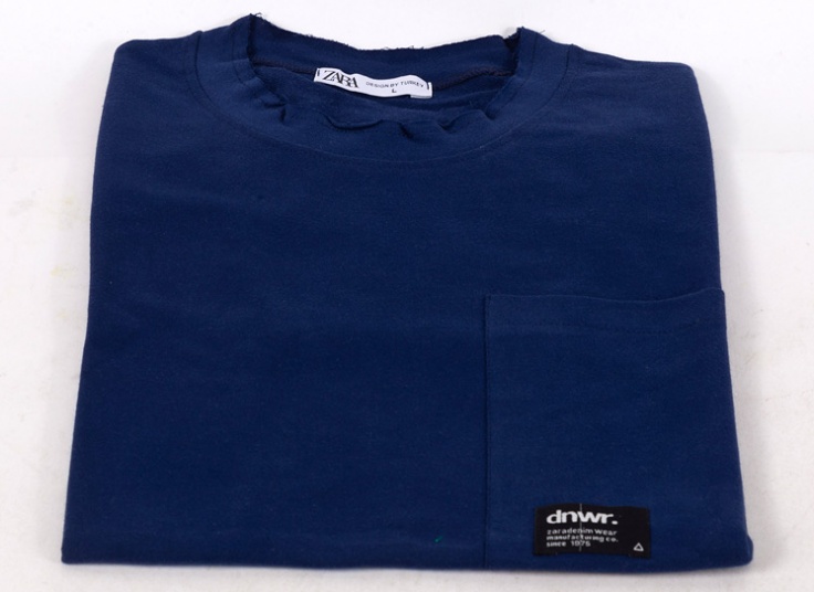 تیشرت لانگ مردانه تک جیب Zara