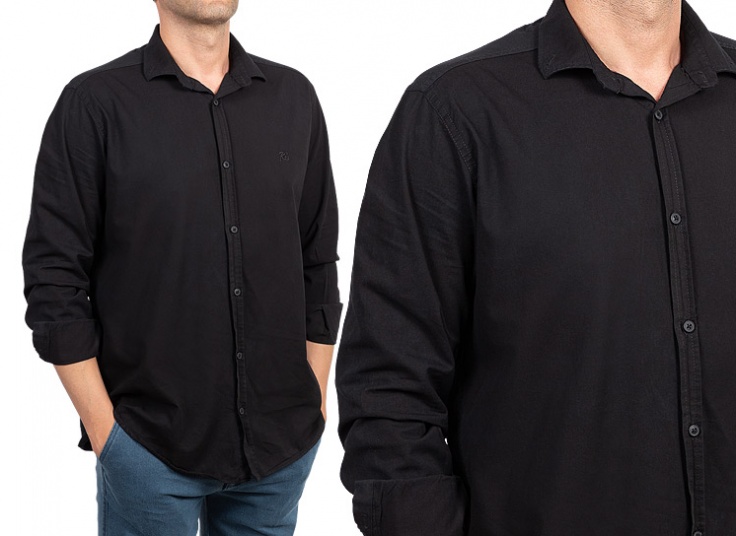 پیراهن مشکی مردانه Riv SD