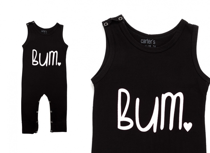 سرهمی دخترانه طرح Bum