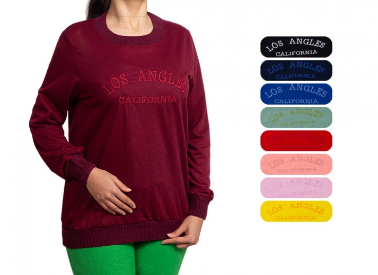 بلوز آستین بلند طرح Los Angles