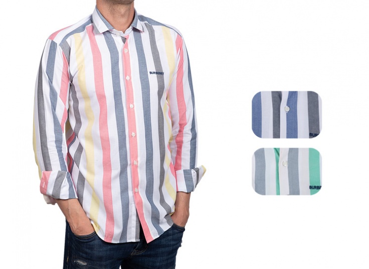 پیراهن راه راه مردانه طرح Burberry