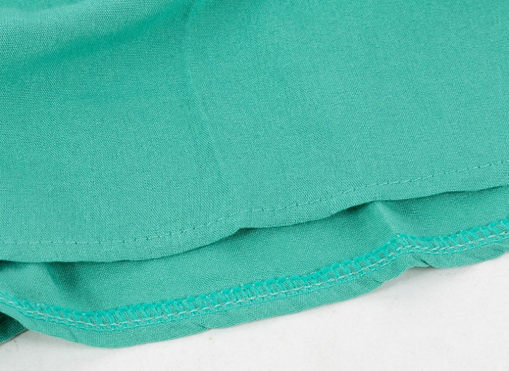 پیراهن ساحلی نخی بنددار