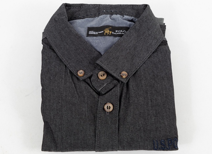 پیراهن طرح جین آستین کوتاه Polo