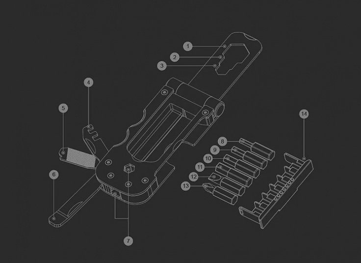 ابزار چند منظوره شیائومی Nextool KT5557