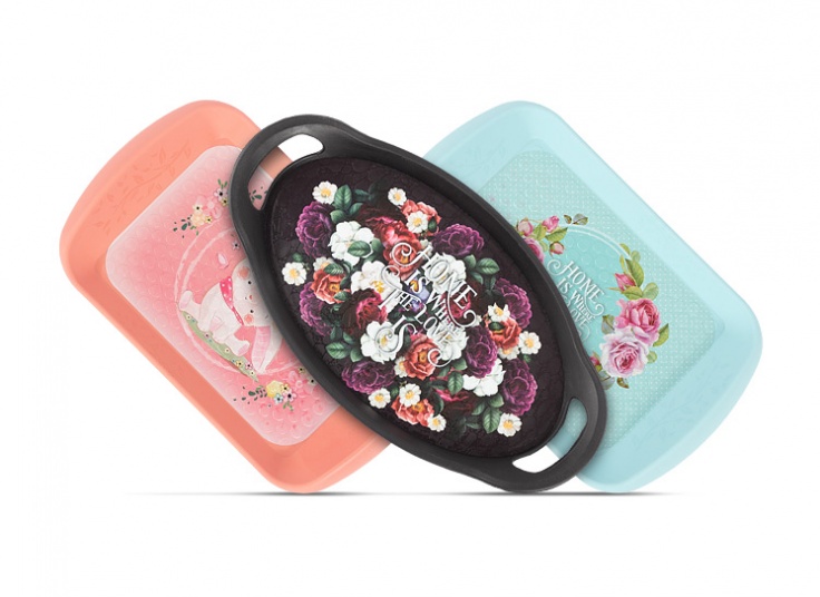 سینی دونفره طرحدار