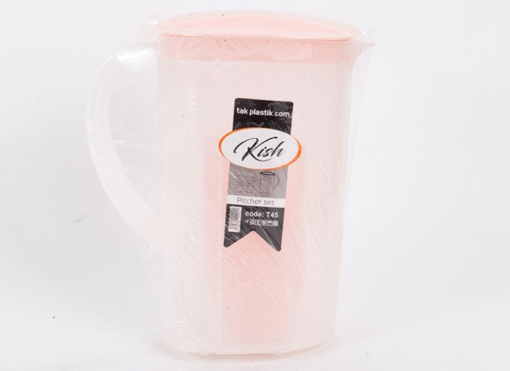 پارچ و لیوان Tak plastic مدل Kish