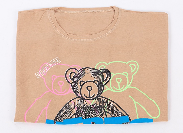 تیشرت کراپ طرح خرس