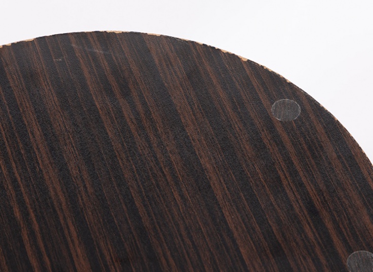 سینی پذیرایی چوبی دسته طلایی