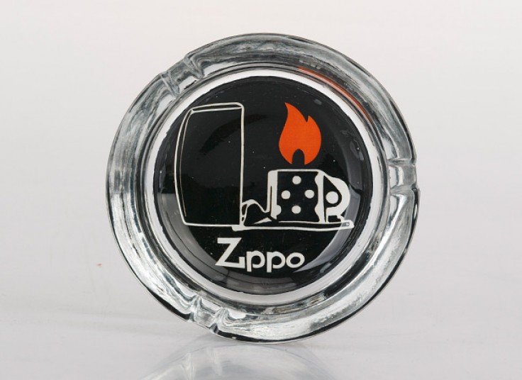 زیرسیگاری شیشه ای طرح Zippo