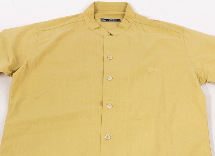 پیراهن کتان مردانه یقه دیپلمات Dior