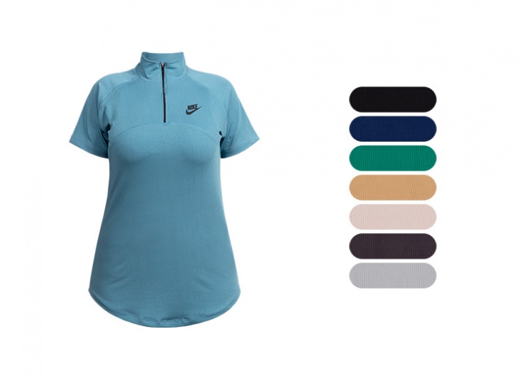 تیشرت نیم زیپ ورزشی طرح Nike