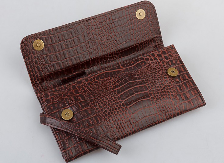 کیف چرمی مدارک طرح پوست