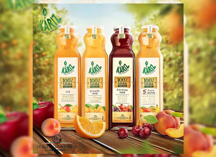 انواع آبمیوه و اسموتی Kariz