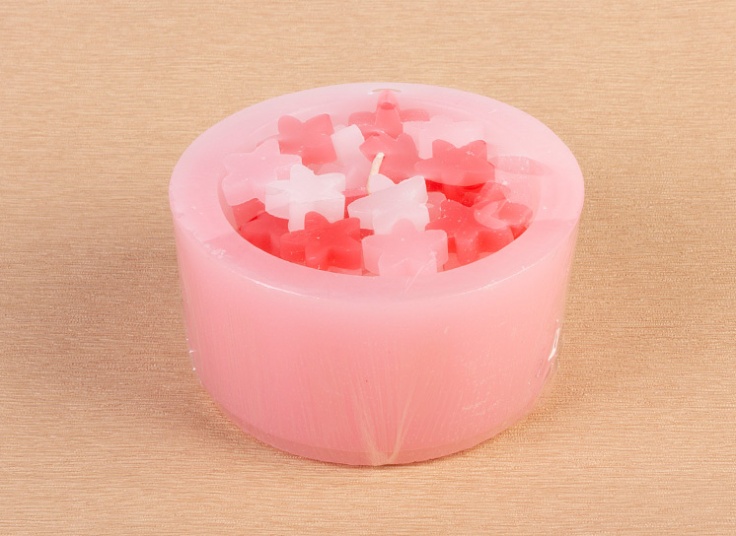 شمع کاسه ای مدل ستاره