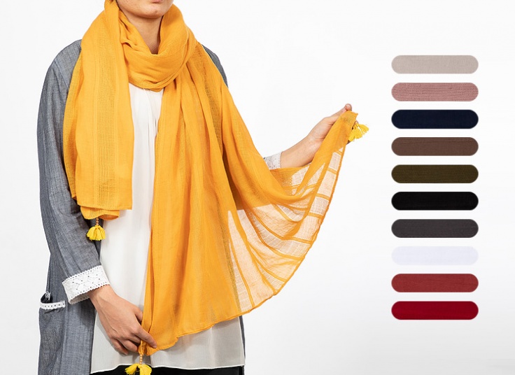 شال راه راه زنانه